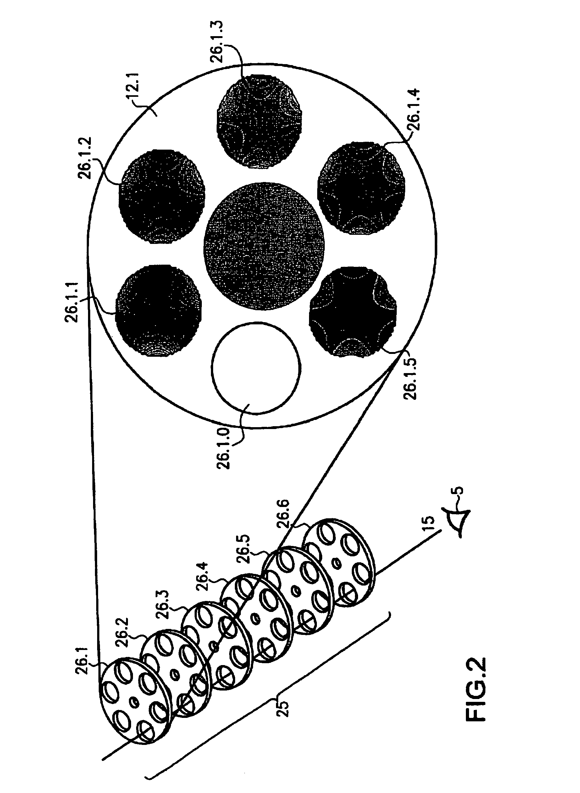 Method and device for the subjective determination of aberrations of higher order