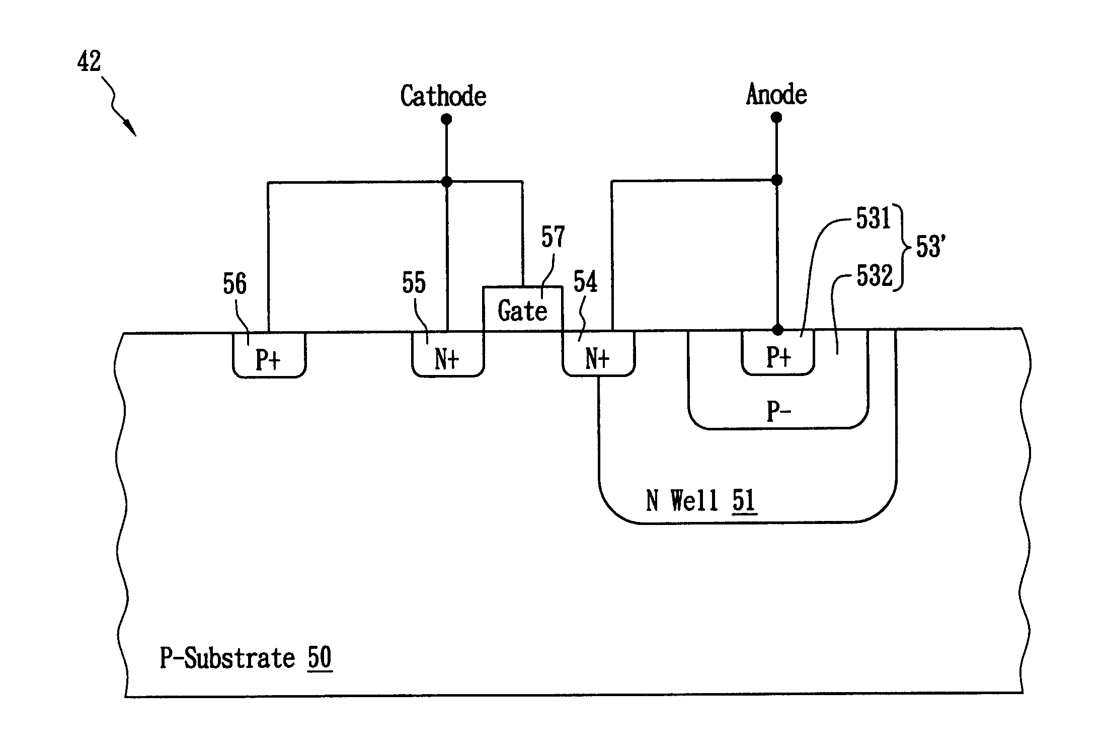 Low voltage triggering silicon controlled rectifier and circuit thereof