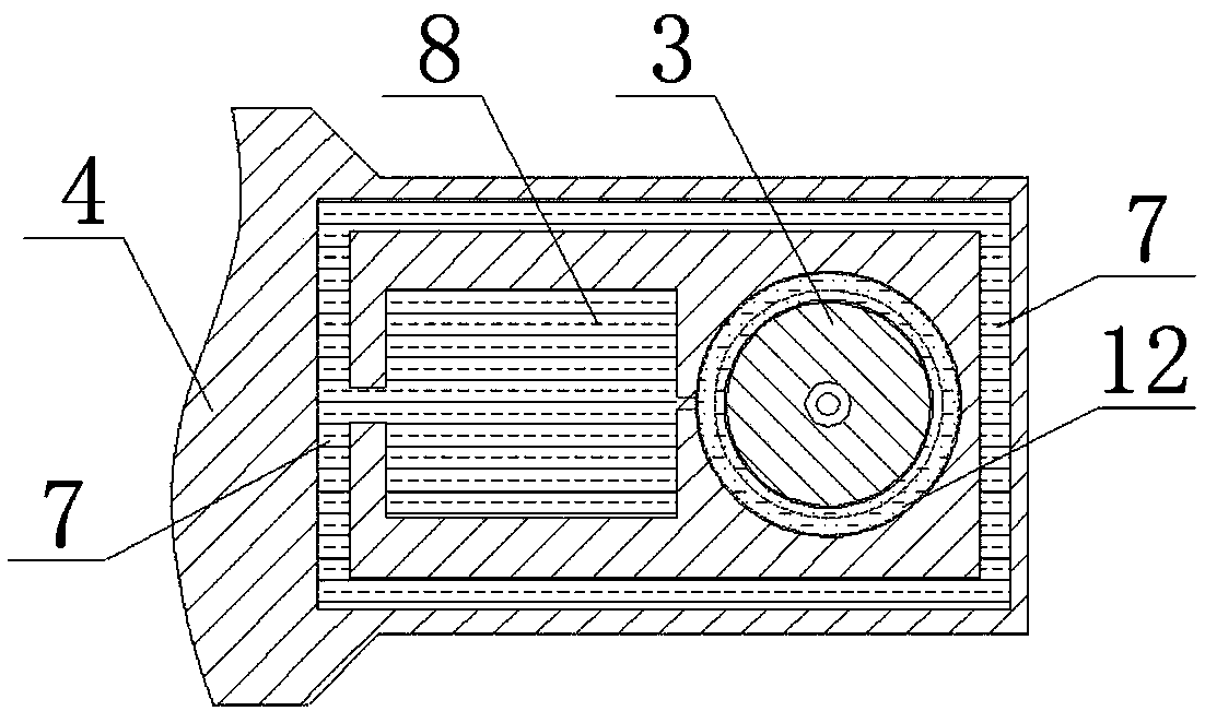 Cooling circulating main shaft box of numerical control machining center