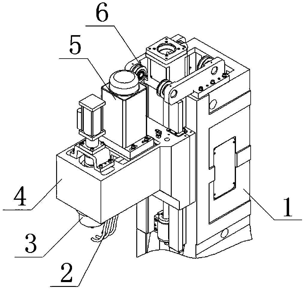 Cooling circulating main shaft box of numerical control machining center