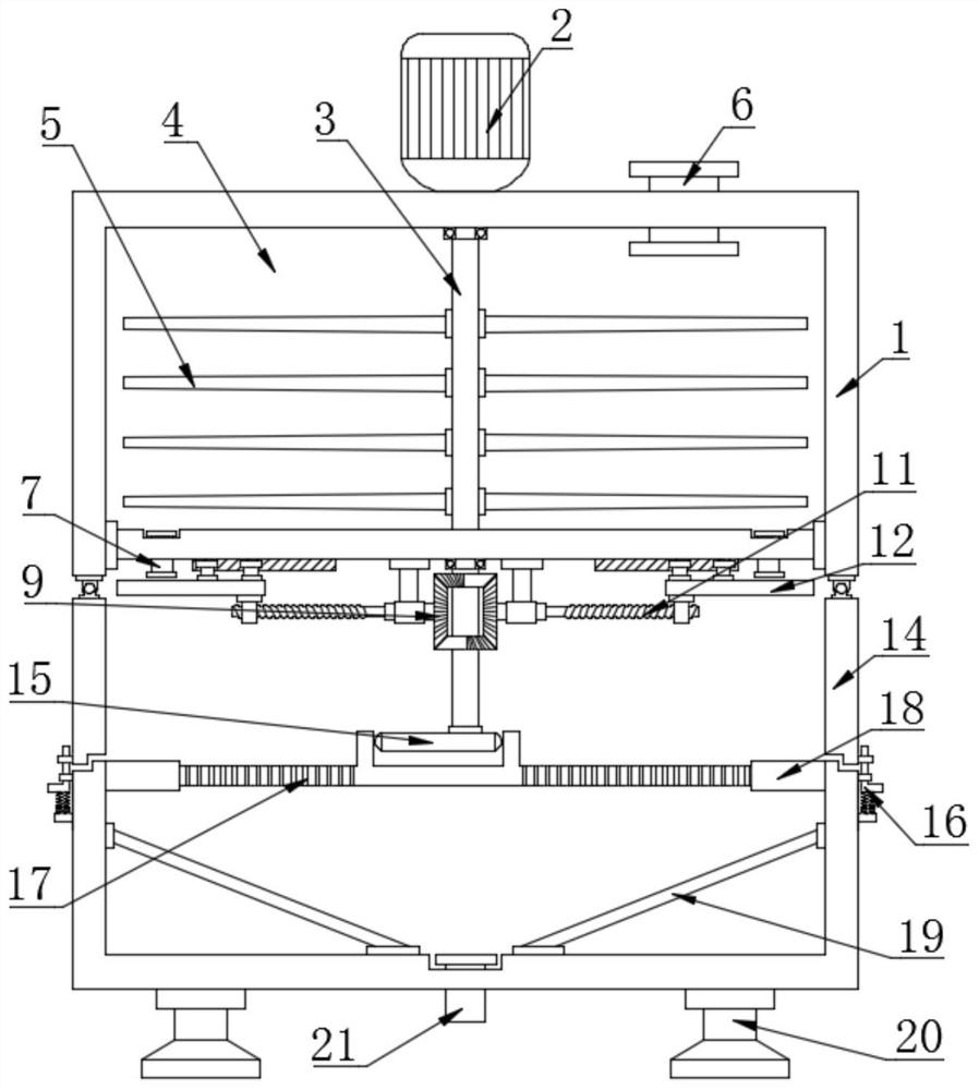 A construction sand and stone sorting device