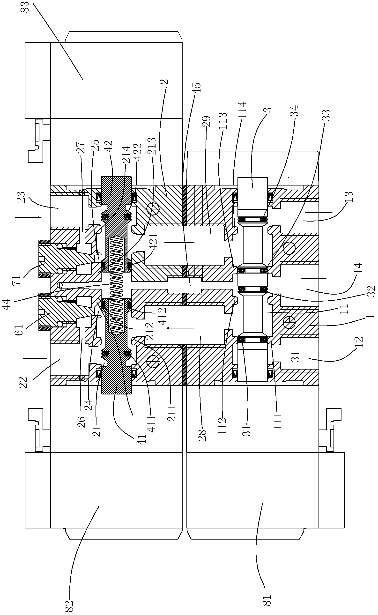 Structure of reversing valve