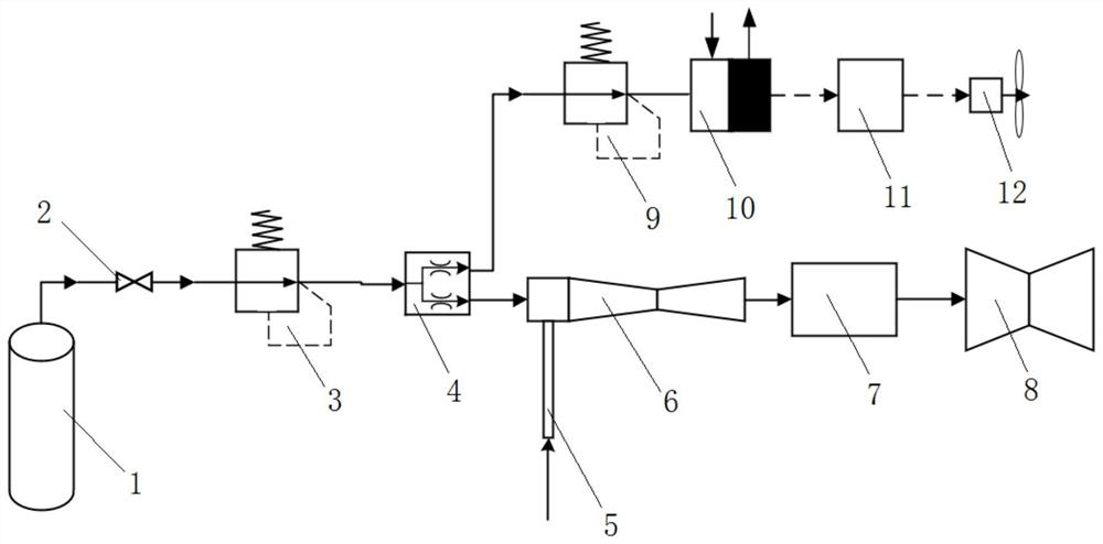 Fuel cell hydrogen spray pipe hybrid power system and unmanned aerial vehicle system applying same