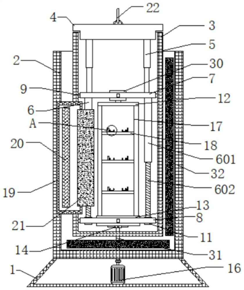 Heat treatment device for semiconductor integrated wafer production