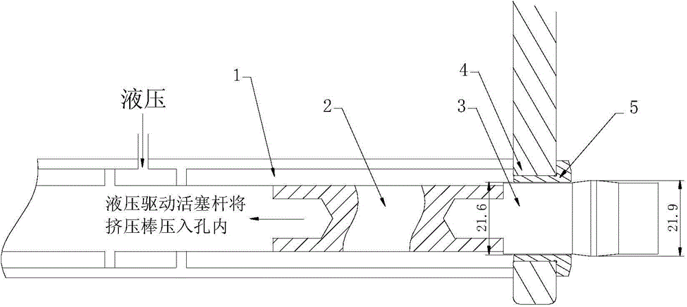 Assembly method capable of achieving hole and bush extrusion strengthening twice