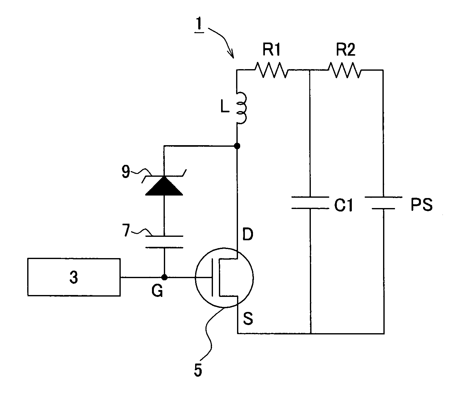 Switching circuit and driving circuit for transistor