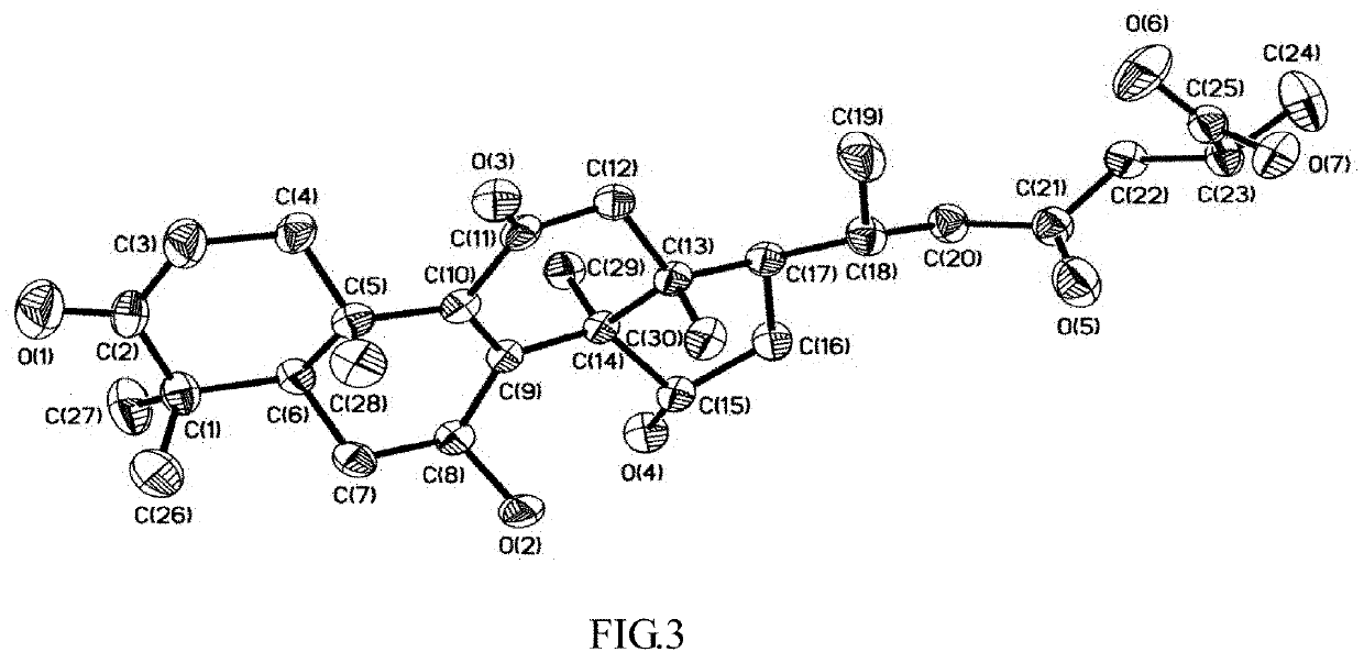 Method for identifying the molecular configuration of ganoderic acid A from <i>Ganoderma lucidum</i>