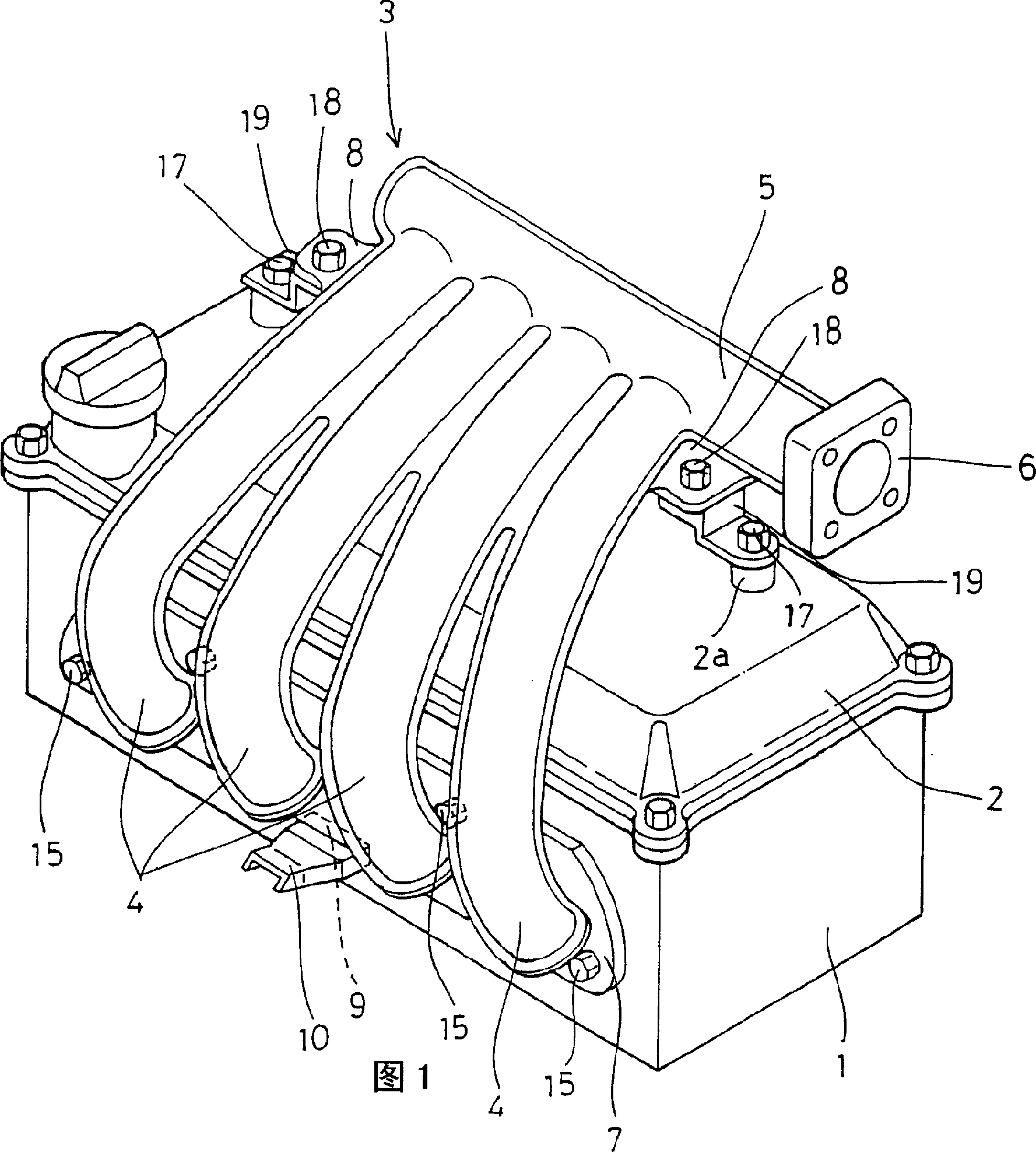 Installation structure of intake manifold