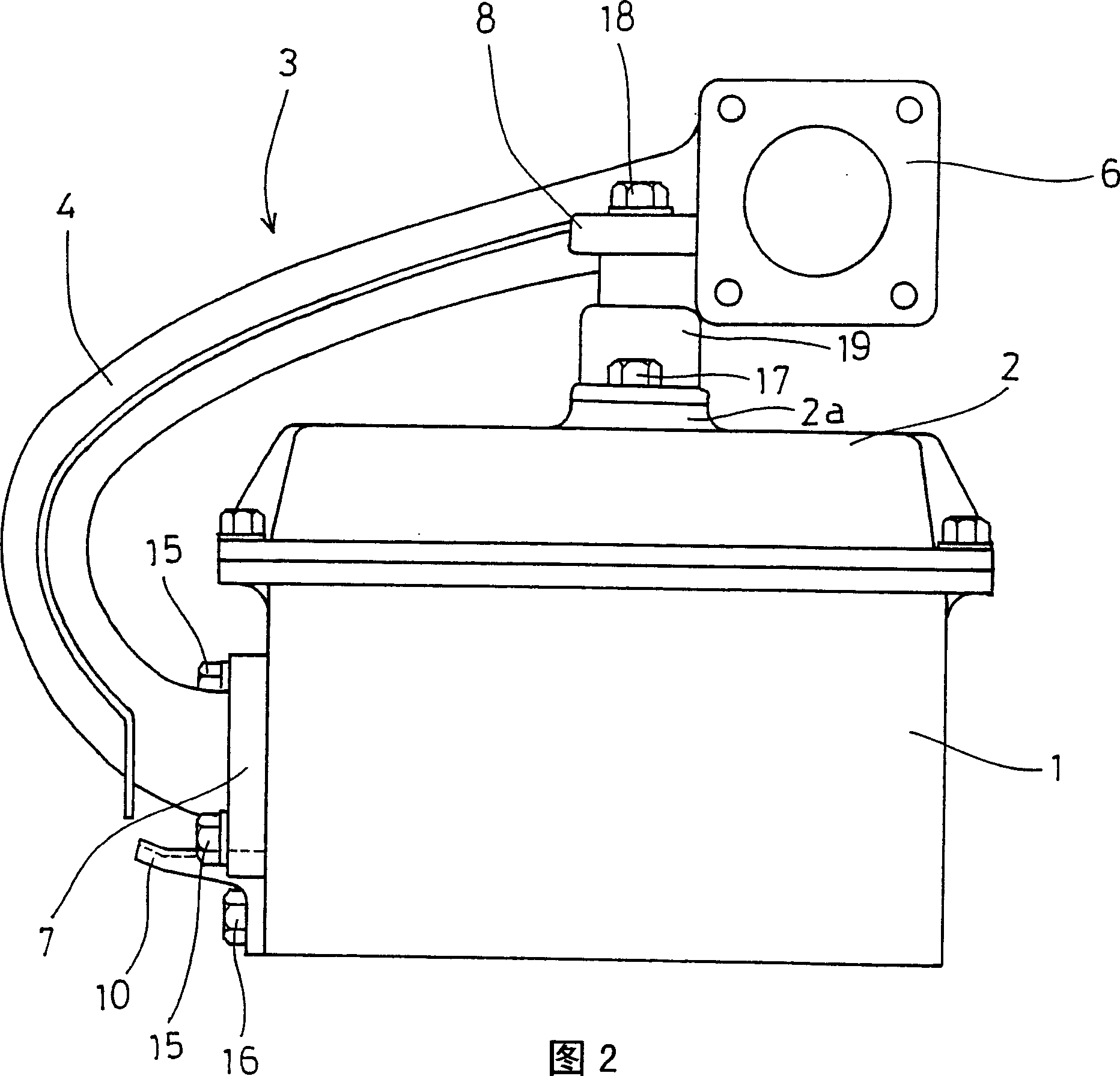 Installation structure of intake manifold