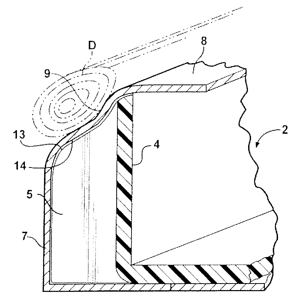 Hollow profile conforming U-shaped connector