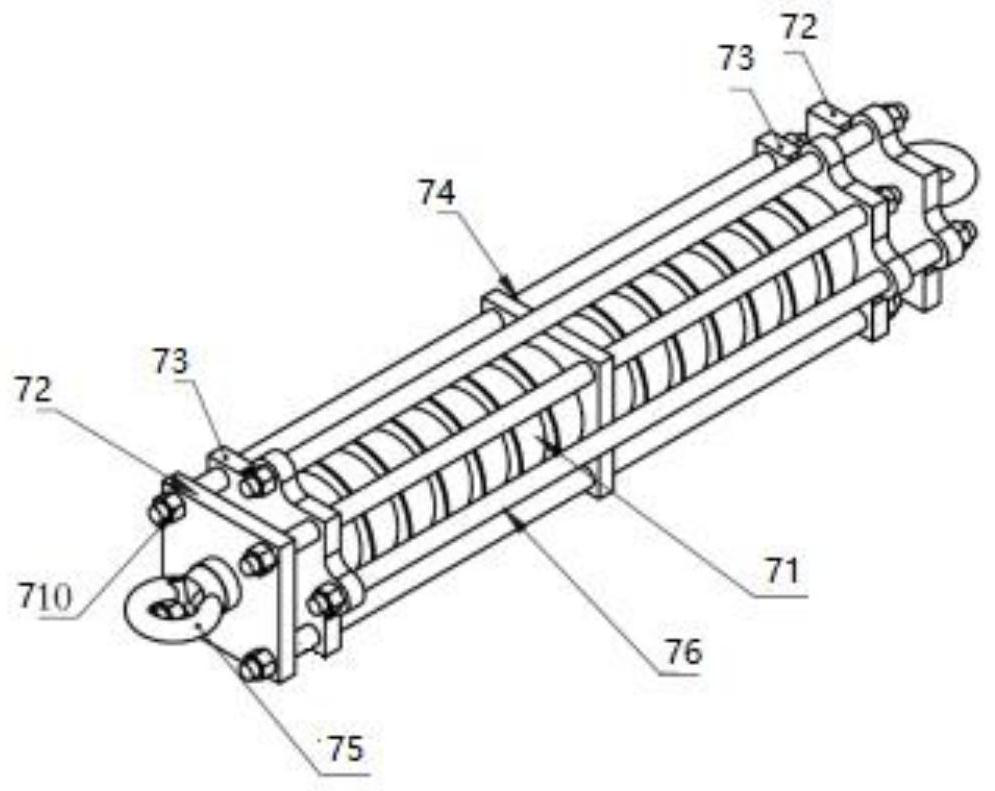 Steel structure protective shed tunnel for crossing section of high-voltage power line and railway