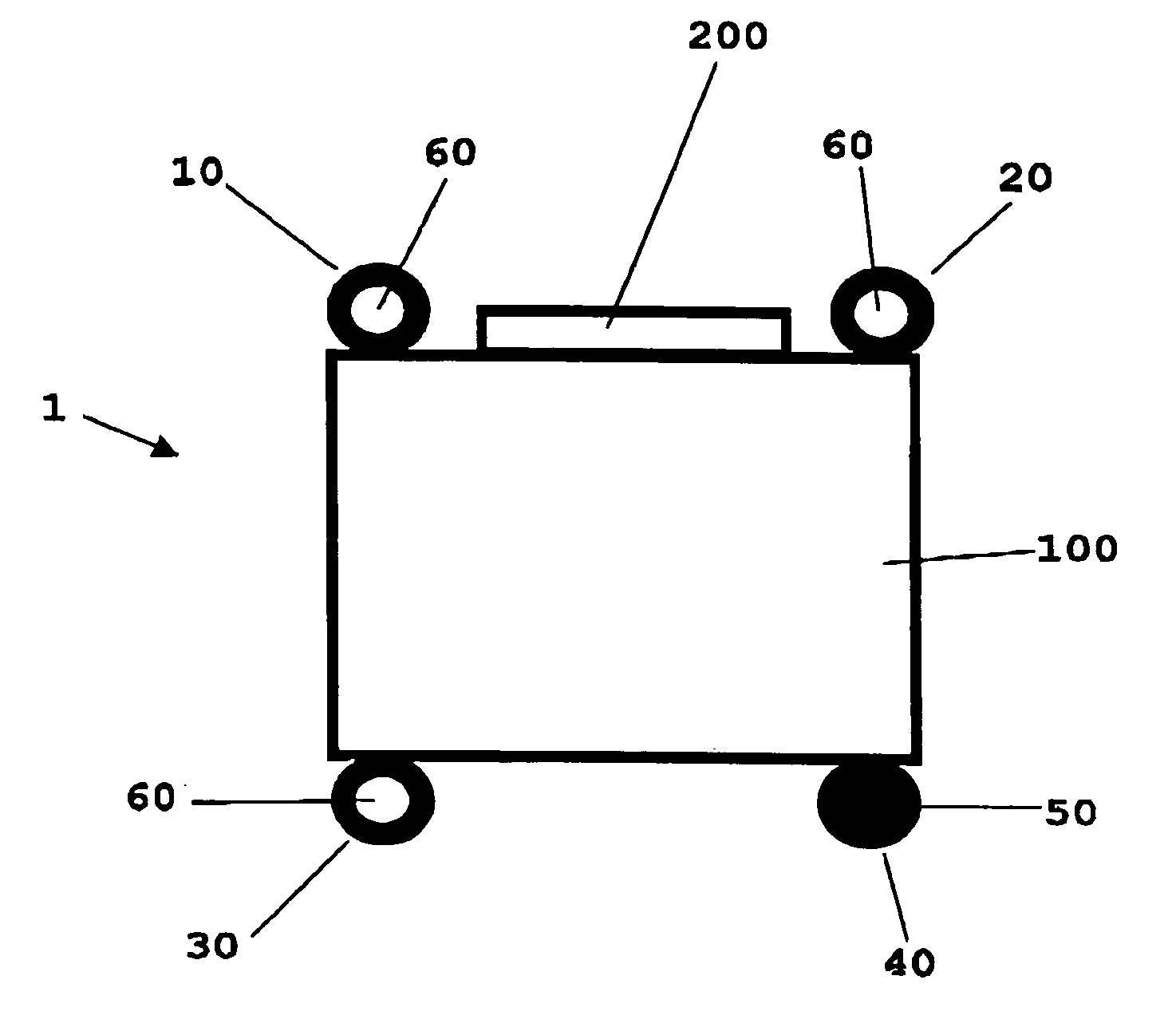 Control device with blockable attachment places