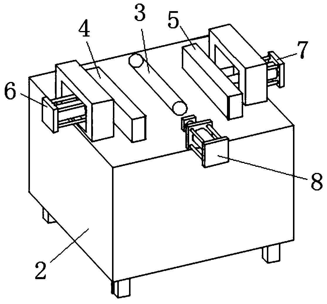 Automatic roll shaft press-fitting mechanism and press-fitting method