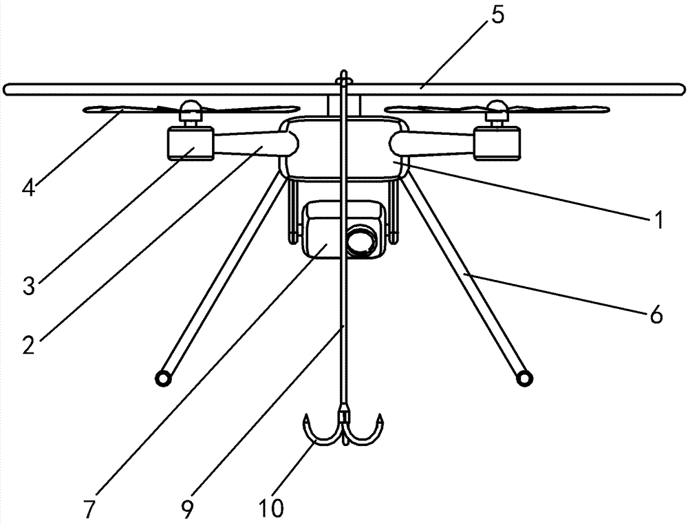 Multi-rotor-wing unmanned aerial vehicle