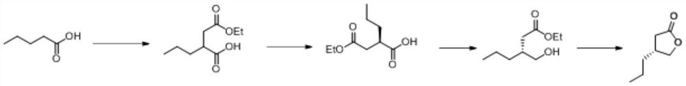 Synthesis method of (R)-4-propyldihydrofuran-2-ketone