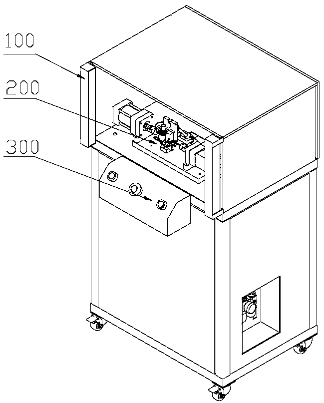 Automatic riveting device for connector