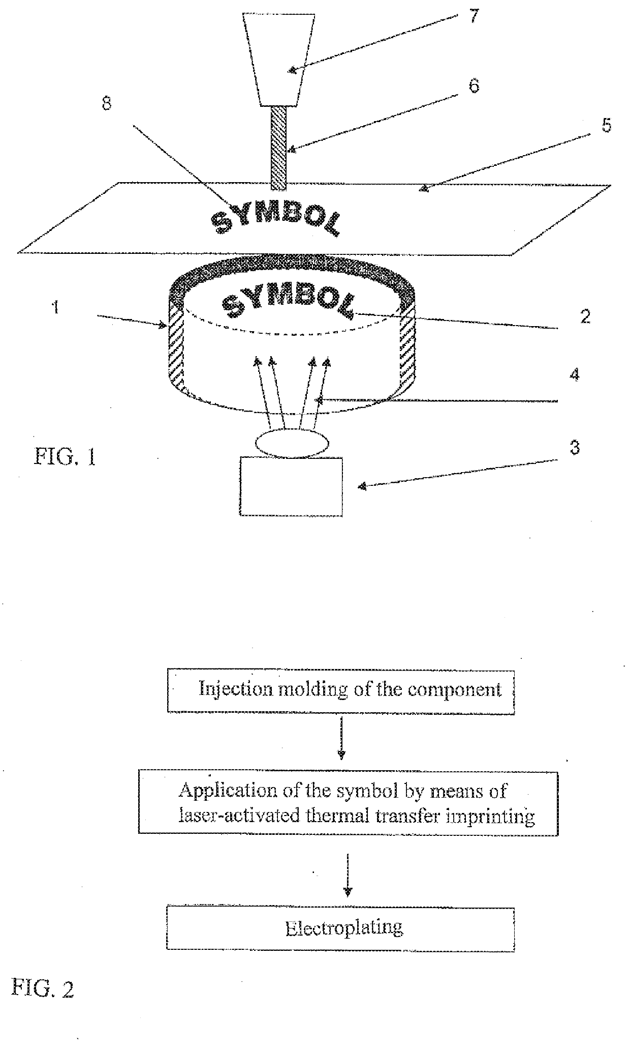 Galvanically decorated component and method for producing a galvanically decorated component