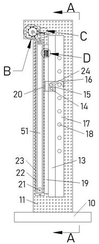 Barbell protection device capable of being automatically stuck