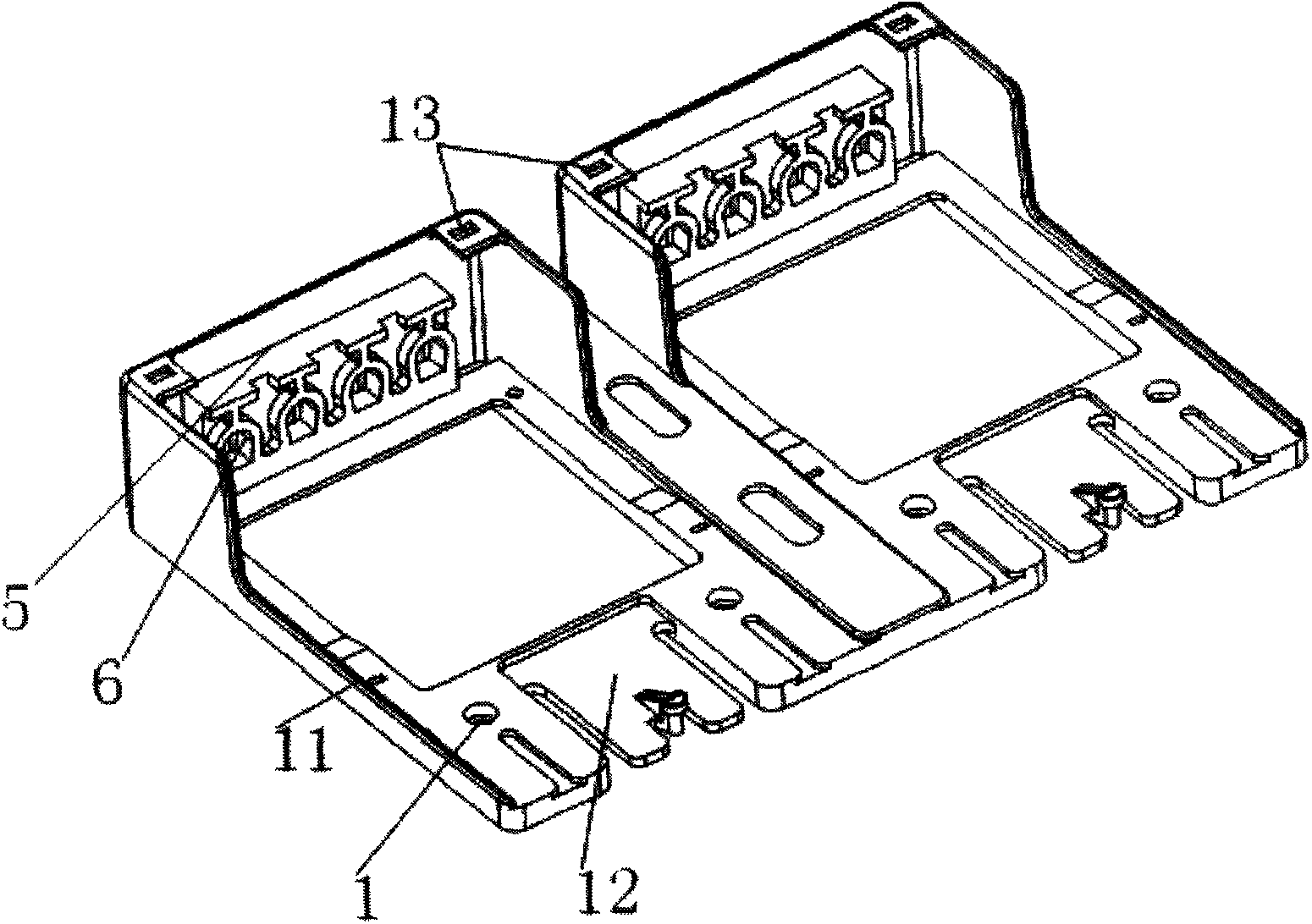 Single-phase multiple-meter position plug-in of electric energy meter