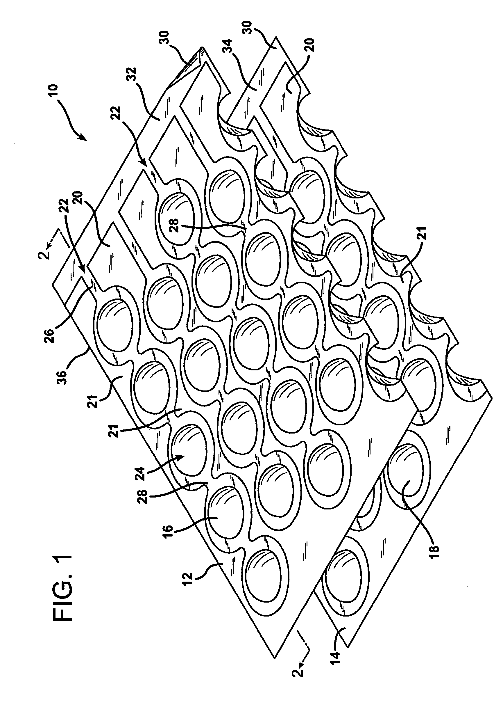 Formed inflatable cellular cushioning article and method of making same