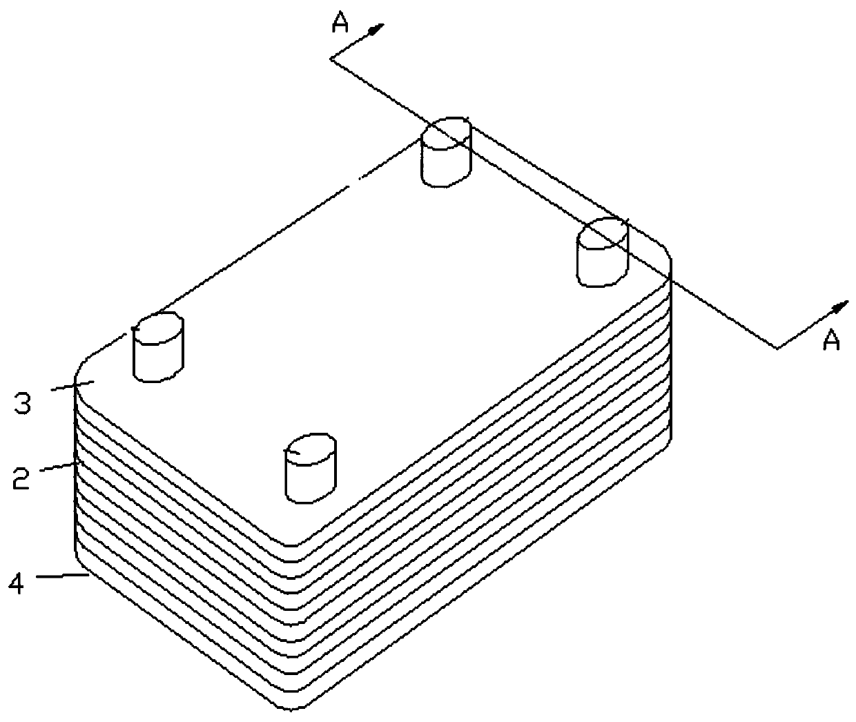 Pressure bearing type plate heat exchanger