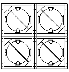 Modular frame bearing energy storage device