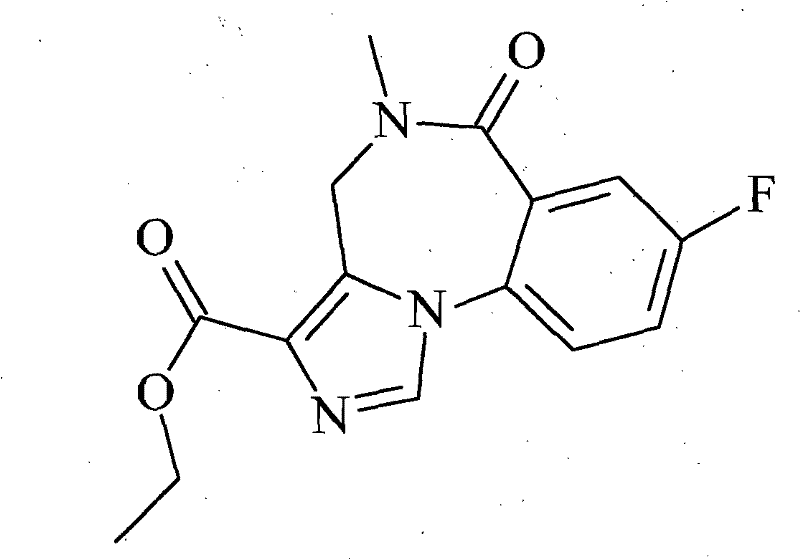 A kind of flumazenil compound and its preparation method