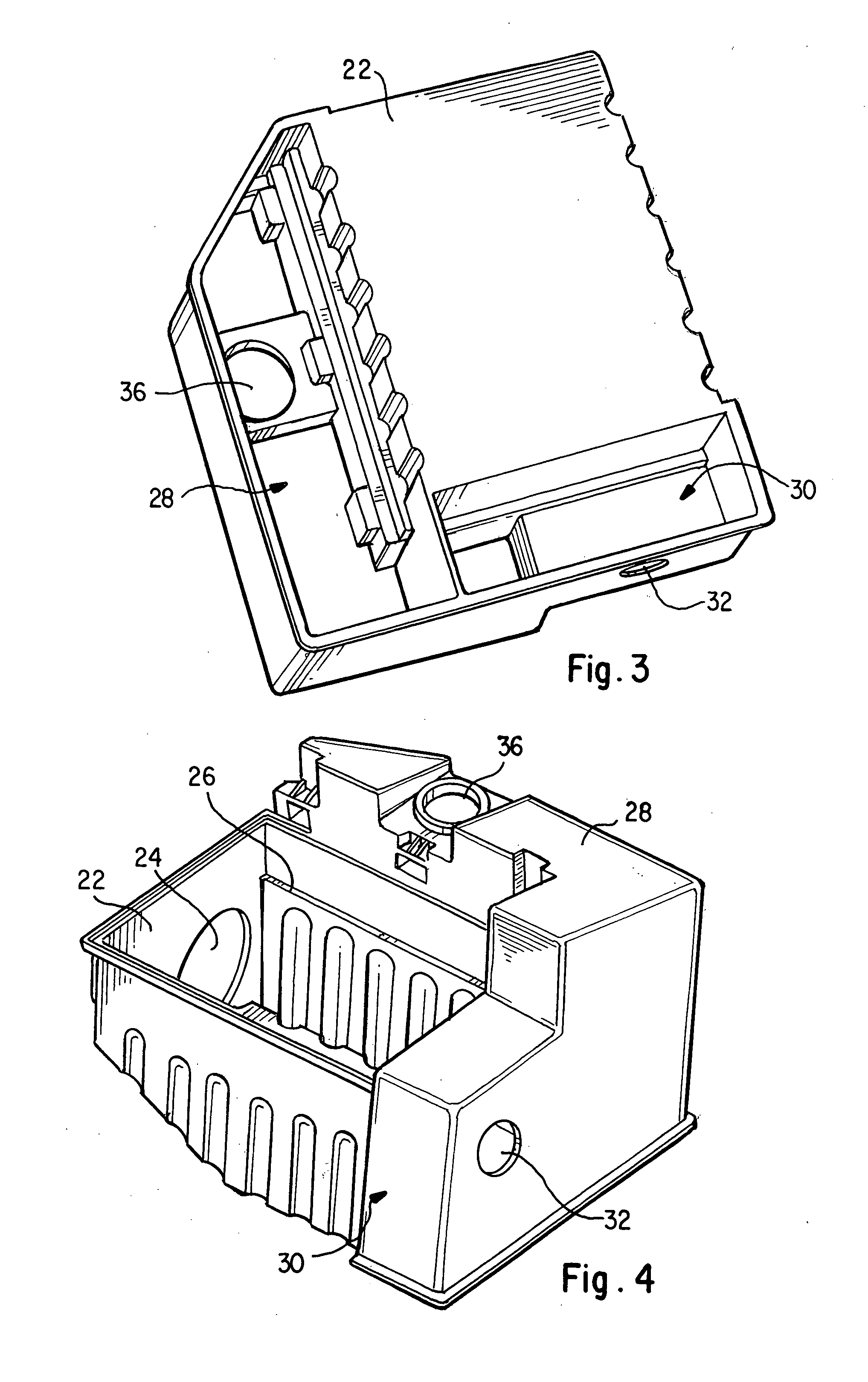 Filter box with resonator and reservoir