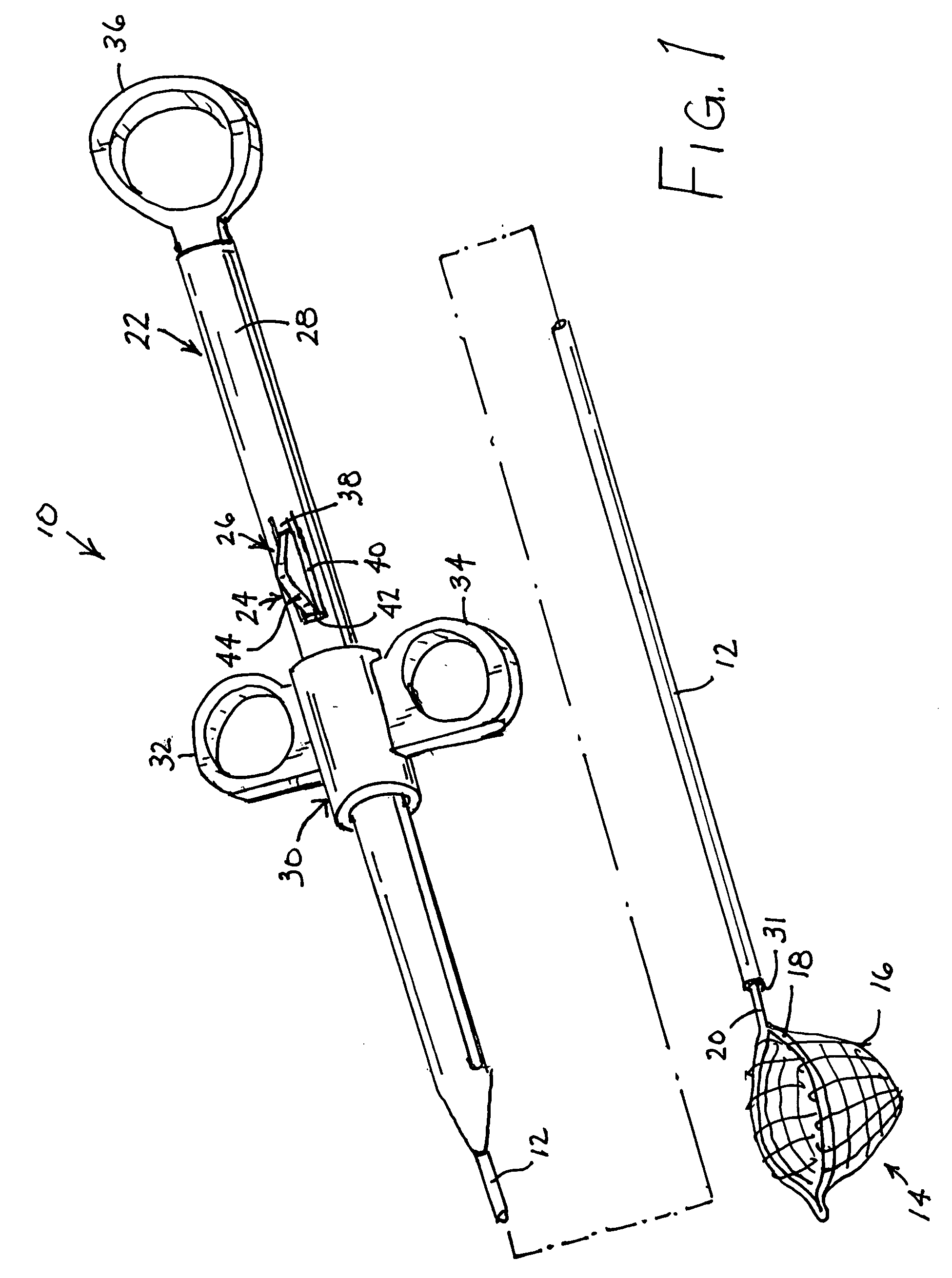 Medical instrument with stop motion override and associated method