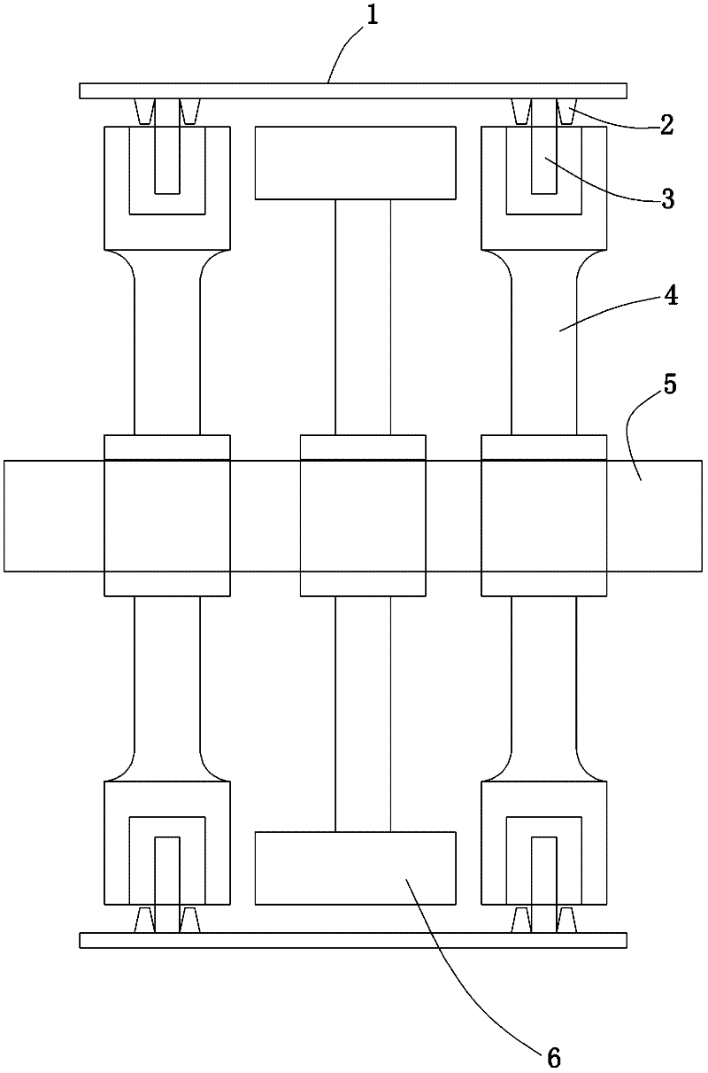 Composite molding die for polyethylene winding structure wall tube