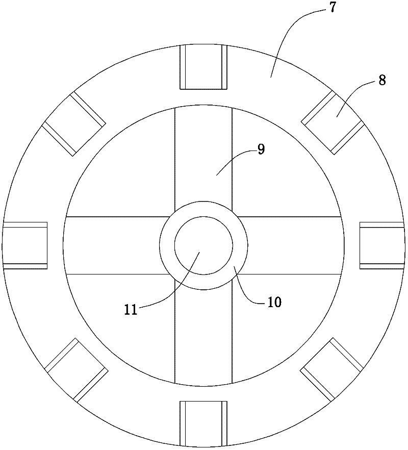 Composite molding die for polyethylene winding structure wall tube