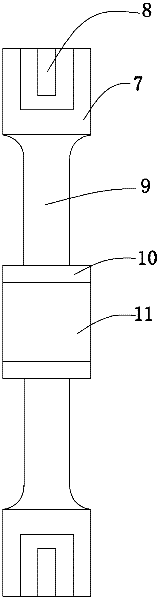 Composite molding die for polyethylene winding structure wall tube