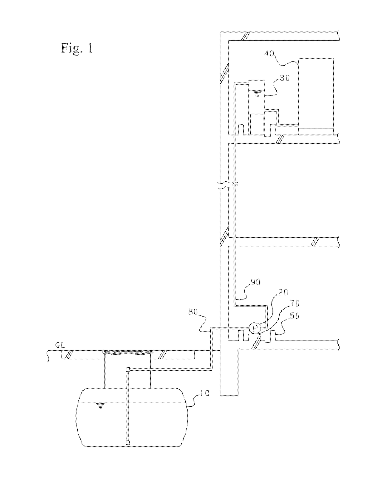 Structure for preventing submersion of device