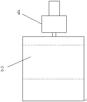 Refrigerator door stamping device with locating groove