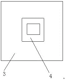 Refrigerator door stamping device with locating groove