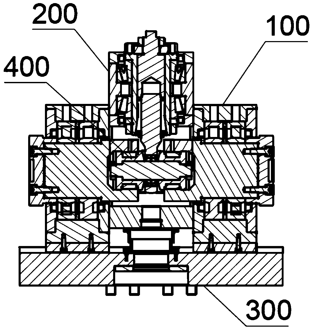 Four-dimensional motion separation mechanism applied to bearing test
