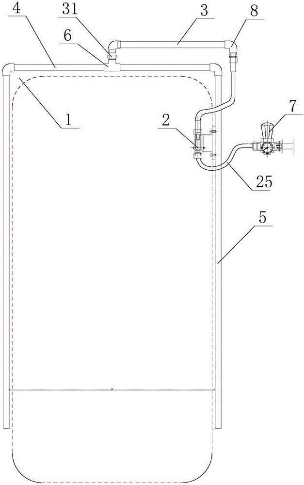 Air curtain isolating device