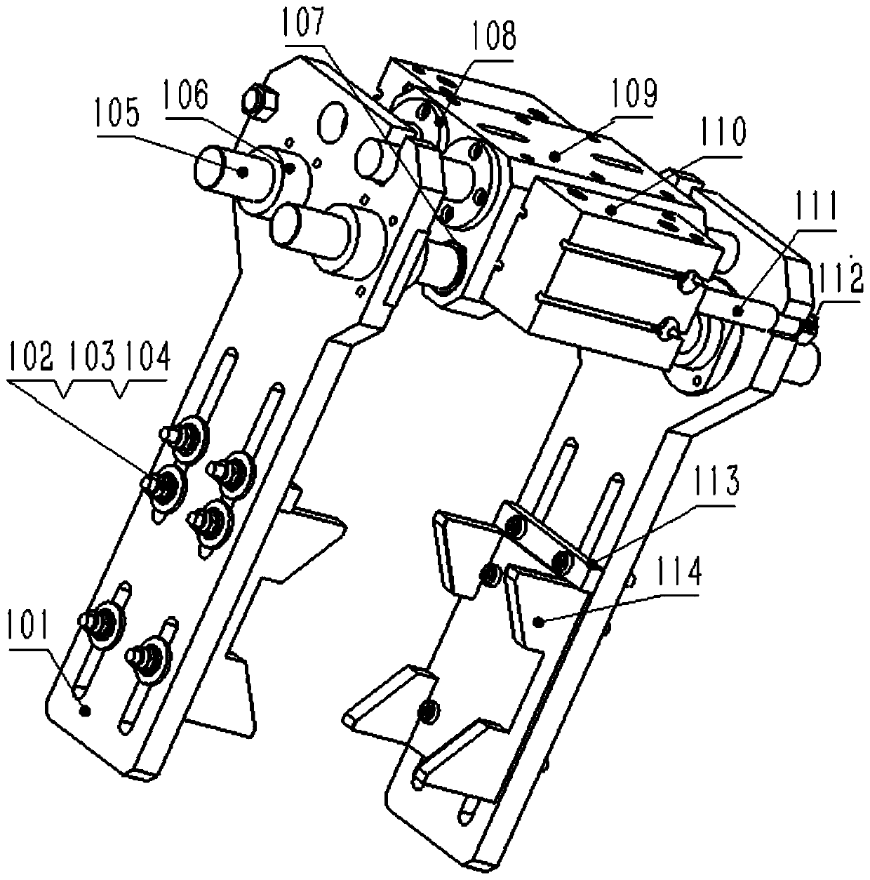 Six-mode cold pier machine mold change auxiliary manipulator system