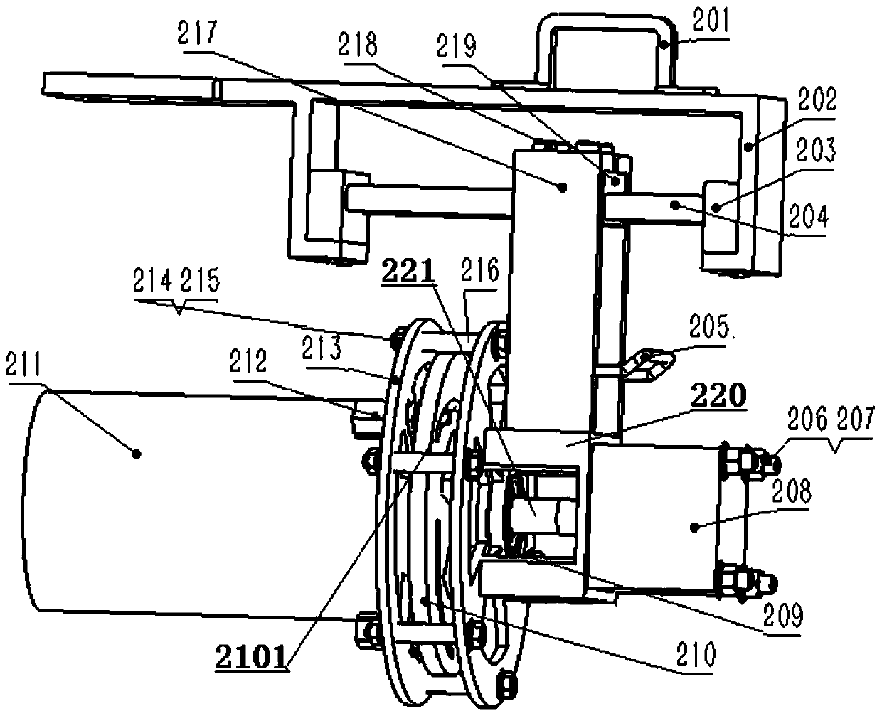 Six-mode cold pier machine mold change auxiliary manipulator system