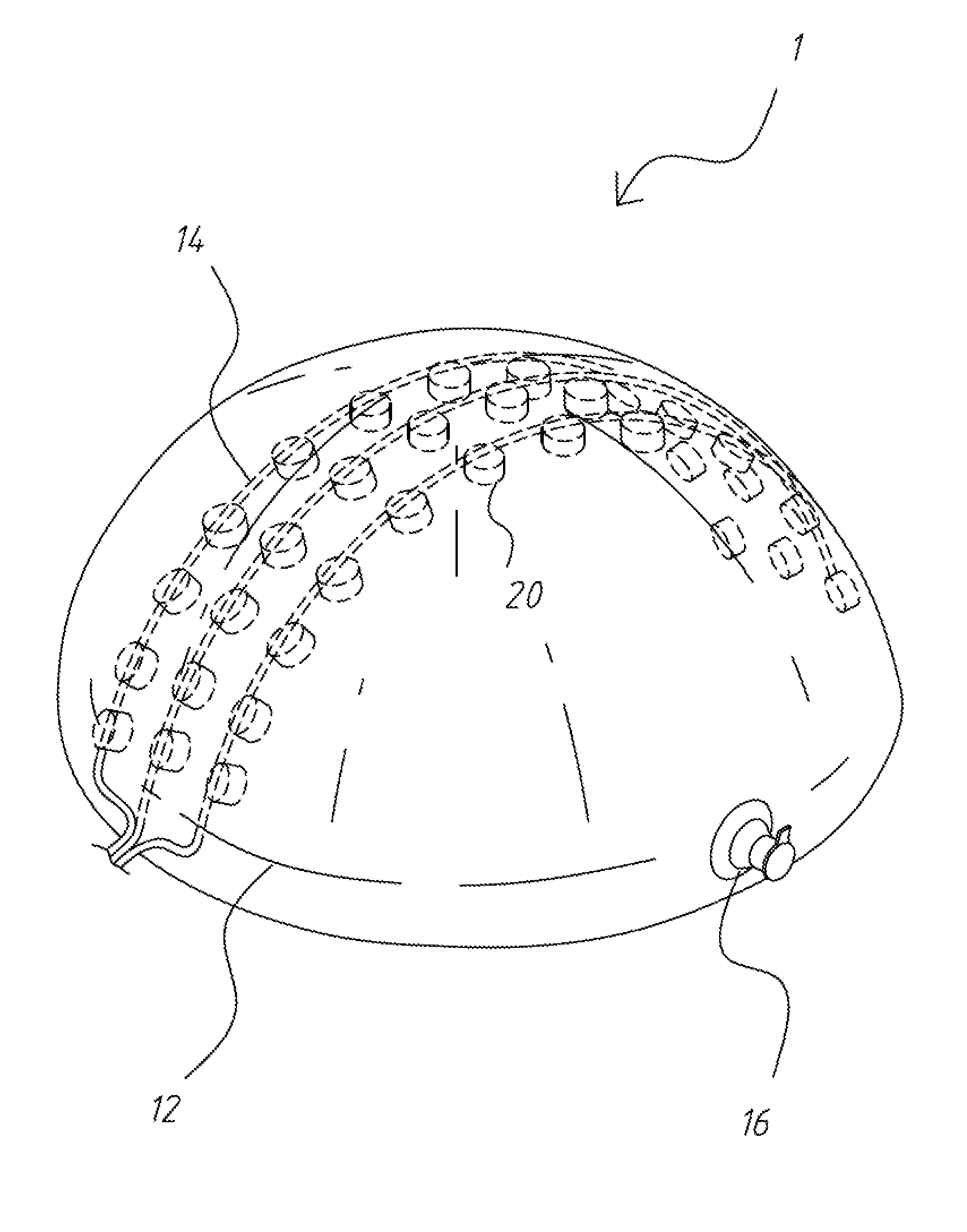 Inflatable Electroencephalogram Measuring Device