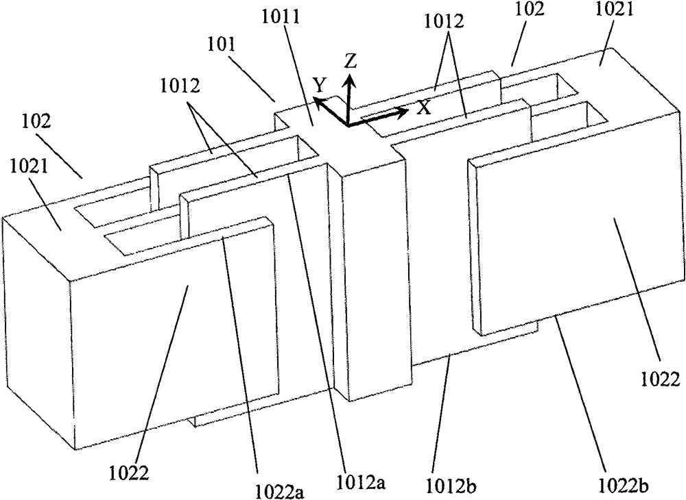 Comb tooth capacitor of micromachine