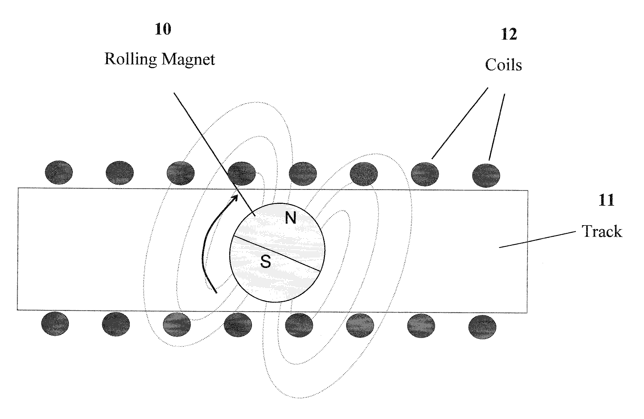 Method and apparatus for motional/vibrational energy harvesting via electromagnetic induction