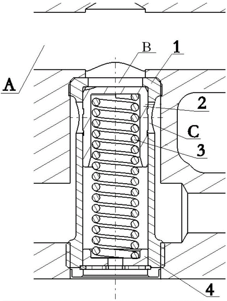 Engine and pressure limiting valve thereof