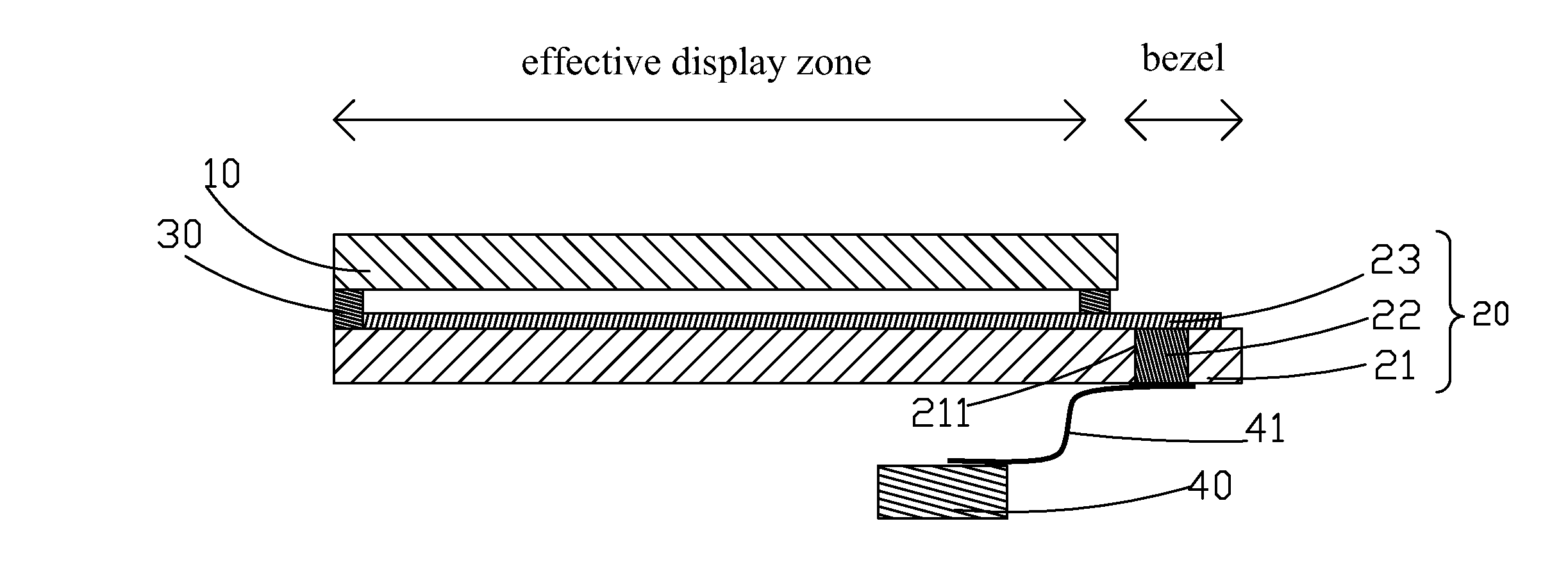Slim-bezel flexible display device and manufacturing method thereof