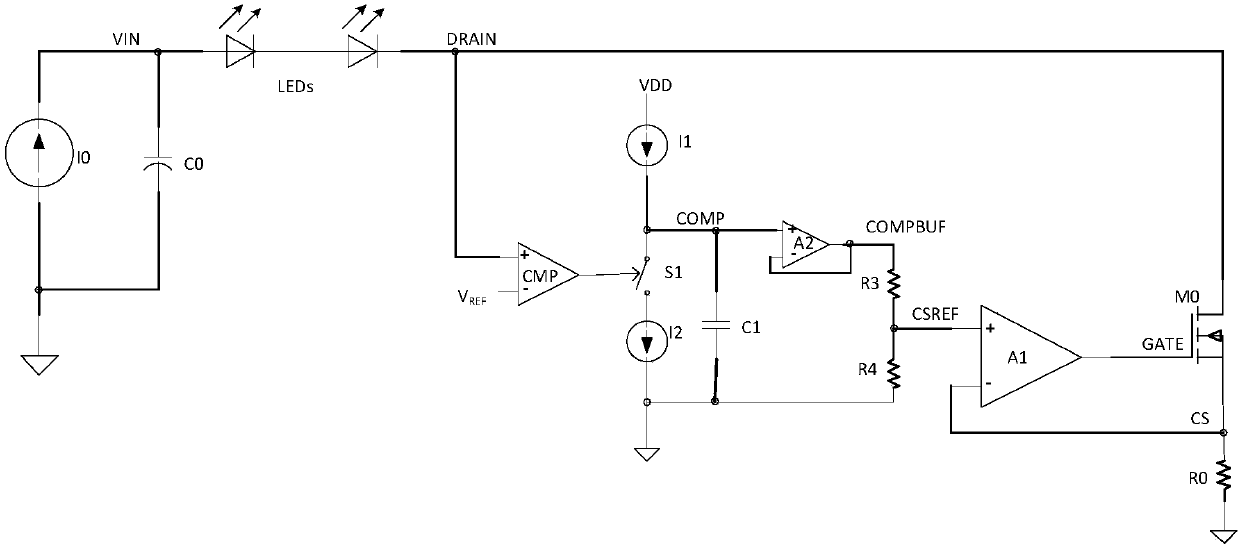 Controller, chip and method of a dual-led drive system