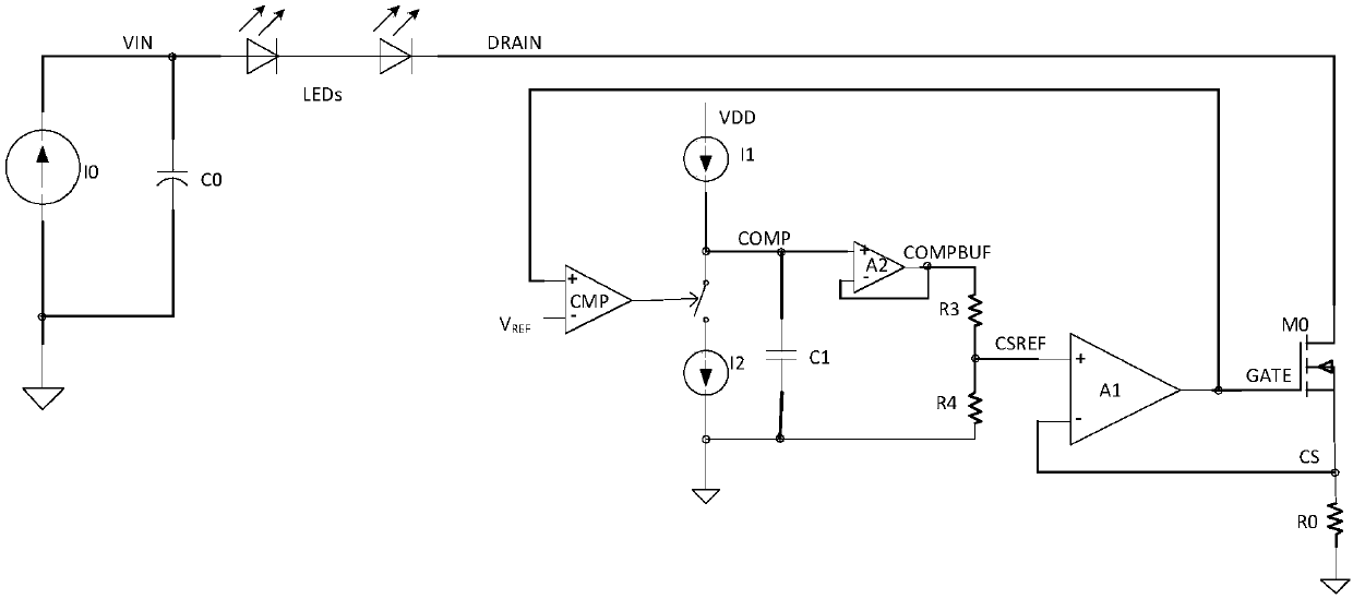 Controller, chip and method of a dual-led drive system