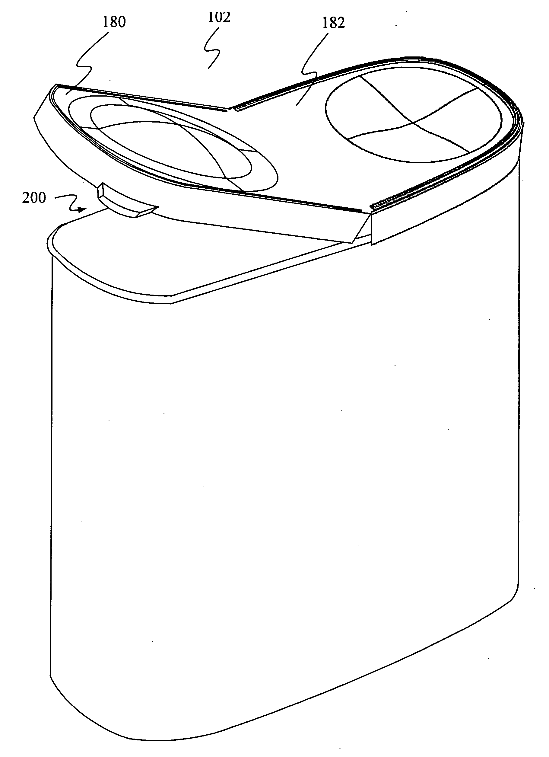 Food package with lid