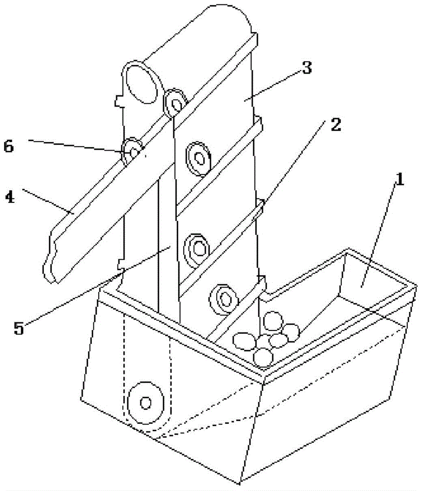 Lifting type round article transfer device