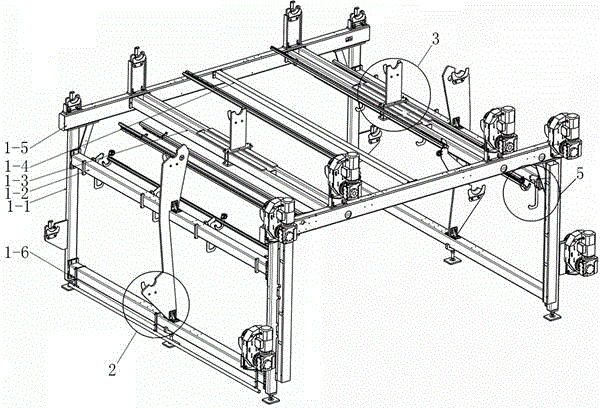 Heavy-load beam creel of double-needle-bar warp knitting machine