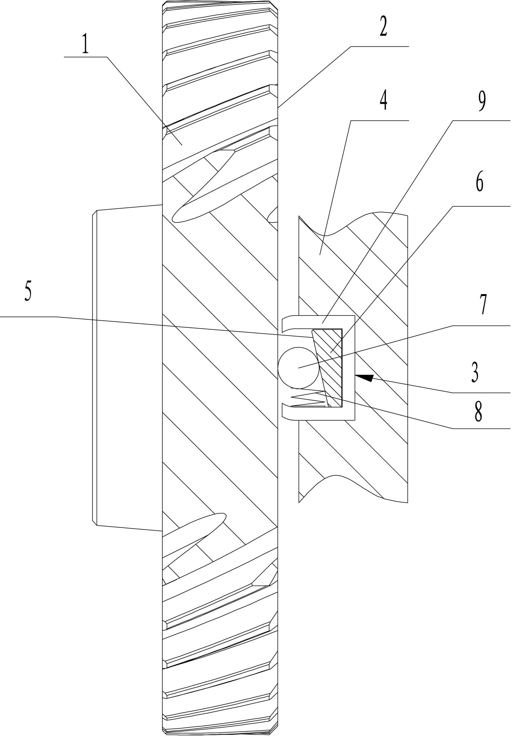 Vibration reduction device of rotating elements